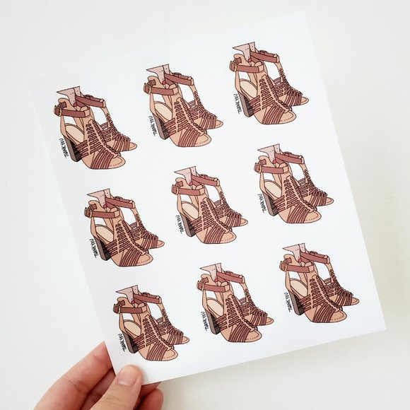 LB022 Heels, Shoes, Sandals Sticker  [Price Firm] - Picture 4 of 8